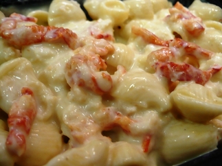 Wholey's<br>Lobster Mac & Cheese<br>with<br>Vermont White Cheddar<br>Made In-House